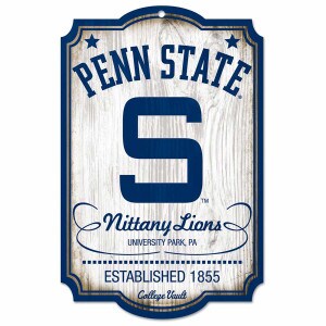 wood sign Penn State S Nittany Lions University Park, PA Established 1855